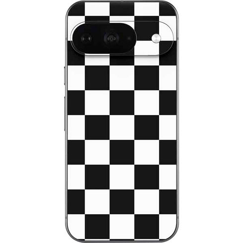 Black and White Checkered Google Pixel 9 Skin